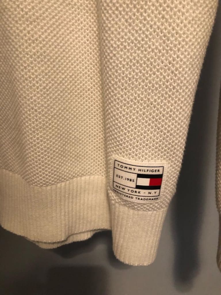 Tommy Hilfiger Renkli Çizgili Bisiklet Yaka Triko Kazak - 7