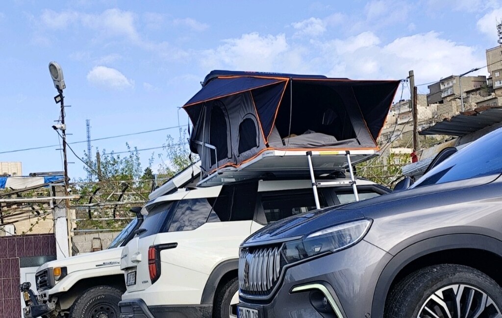 araç üstü çadır sıfır ayarinda free camping marka - 3