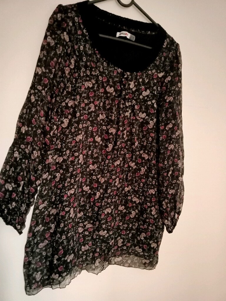 Çiçekli bohem şifon tunik - 3