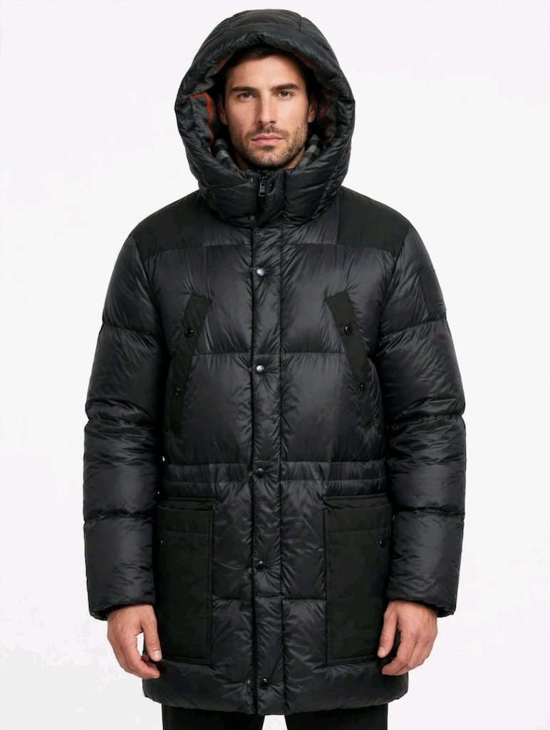 Burberry 'Lindford' Siyah Şişme Mont - 3