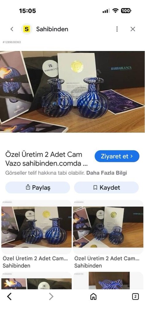 dekoratif kristal vazo - 7