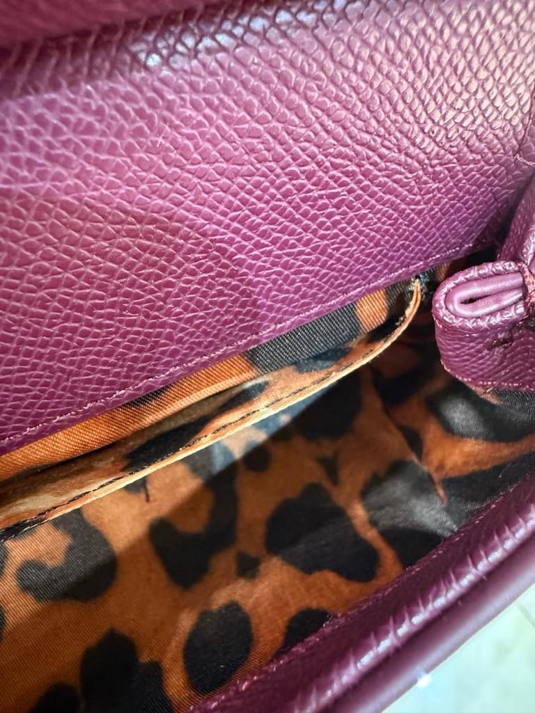 D&G Sicily Lüks Bordo El ve Omuz Çantası - 8