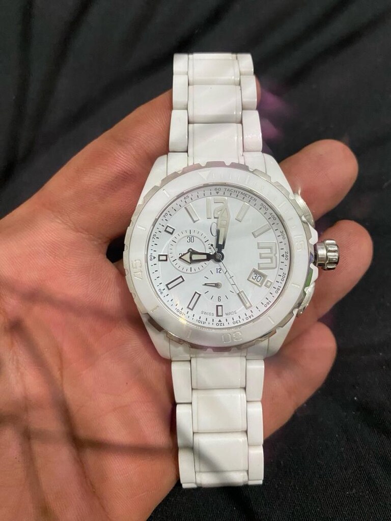 GC Guess Collection X76001G1S/04 Swiss Made Seramik Kronograf - 7