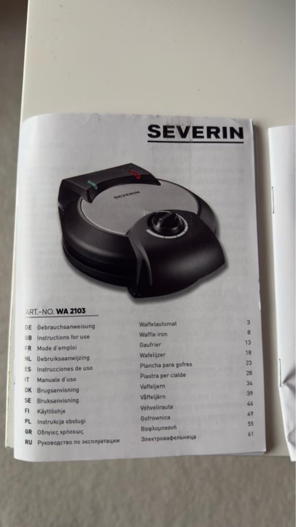 SEVERIN marka Waffle Makinesi Sadece 1 kez deneme için kullanılmıştır. - 11