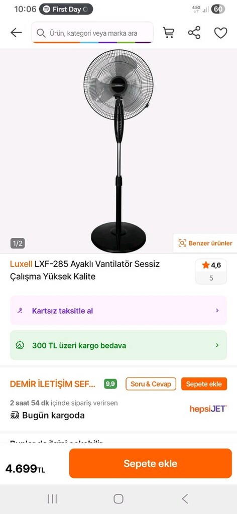 LUXELL. LXF-285 Ayaklı Vantilatör - 2