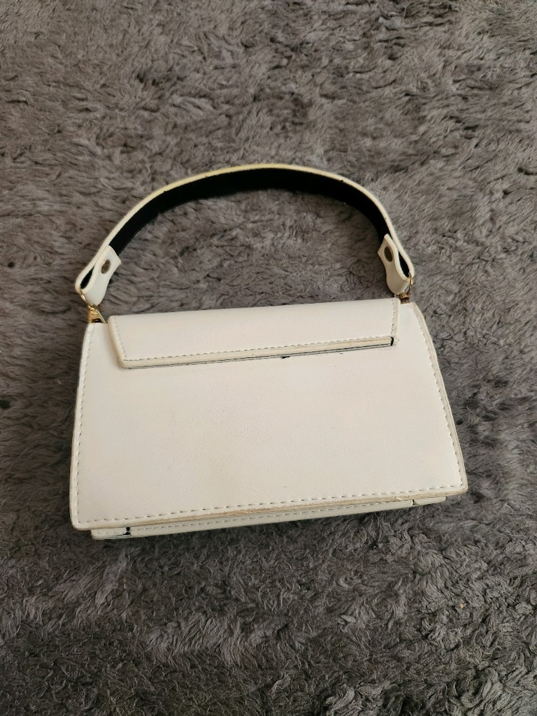 Minimalist Ekru Mini El Çantası - 3
