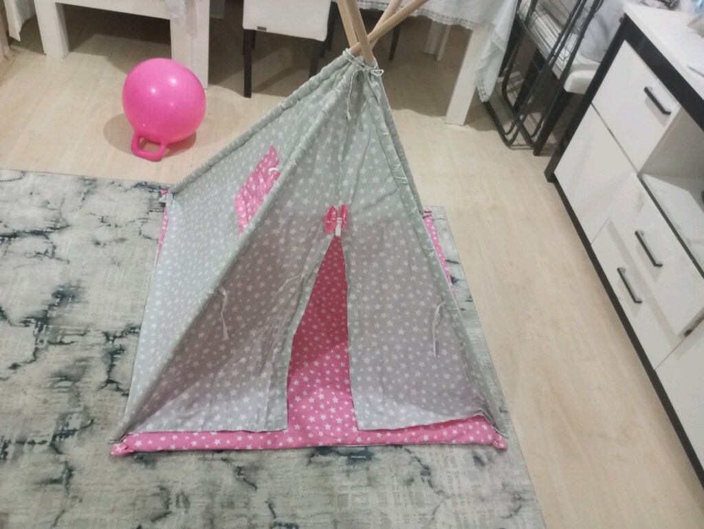 çocuk oyuncak çadır bez yeni - 2
