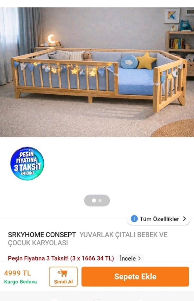 ahşap çocuk yatağı - 5