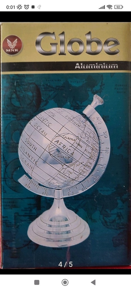 Globe Eskitme Silver Dünya Küresi - 4