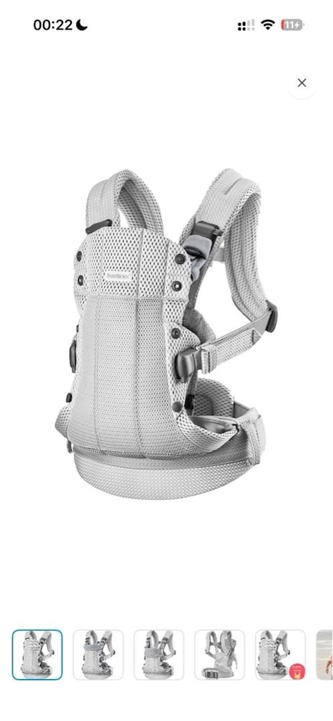Babynjörn Kanguru Harmony 3D Mesh / Silver - 2