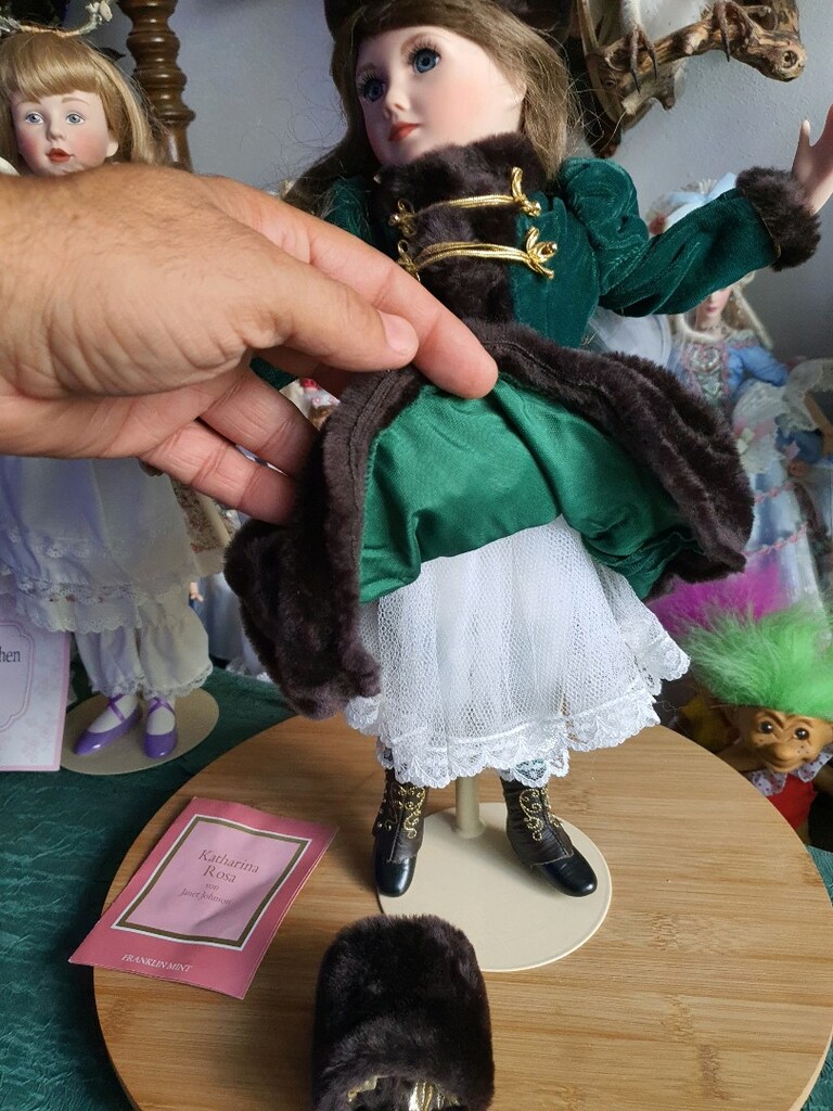 porselen bebek vintage damgalı sertifikalı koleksiyonluk - 20