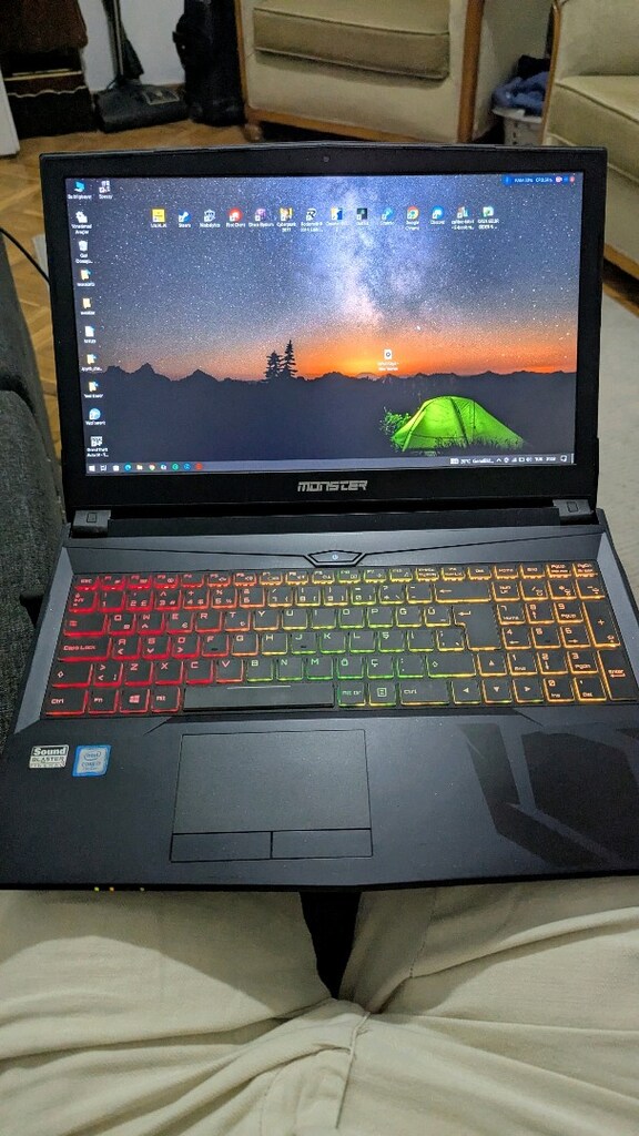 İlk Sahibinden Monster Abra A5 V9.2.2 i7-7700 16GB RAM GTX1050Ti + SSD - 2