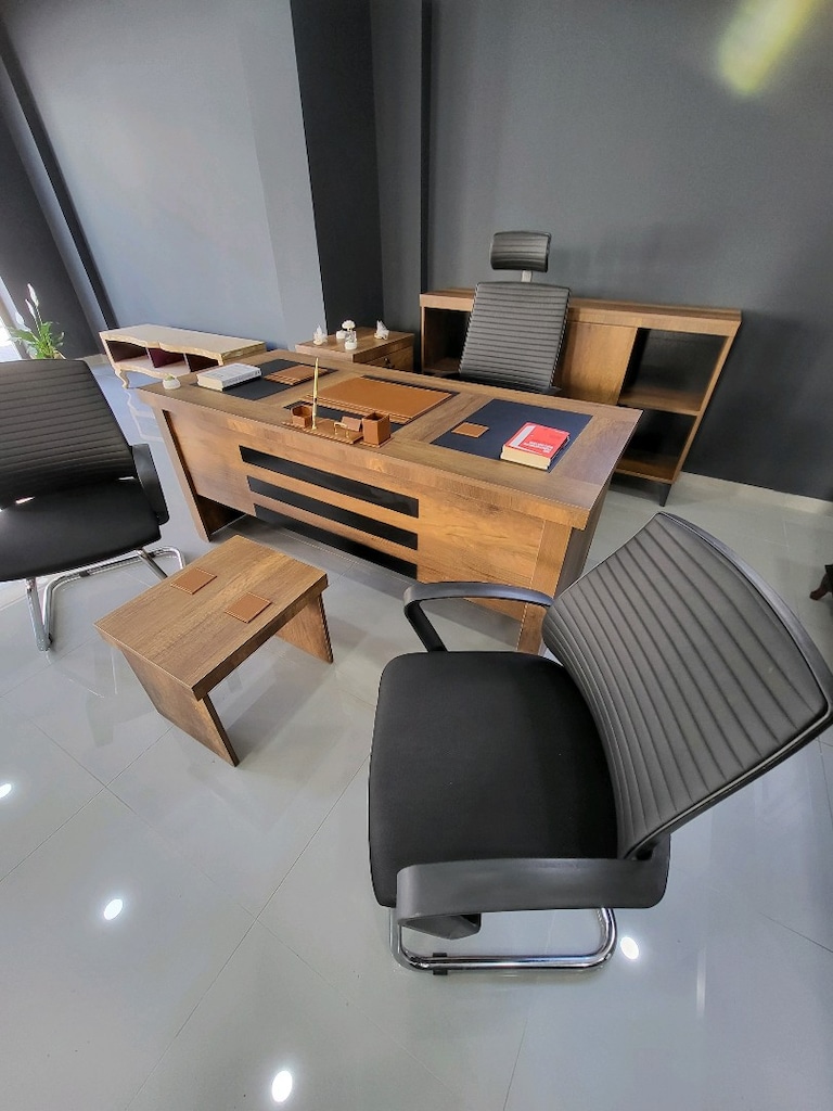 OFİS MOBİLYASI MAKAM ODASI BÜRO TAKIMI KOMPLE SET - 3