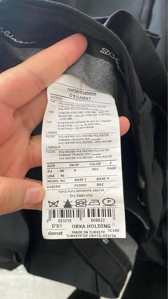 D’S Damat Erkek Takım Damatlık Smokin Slim Fit Siyah - 12