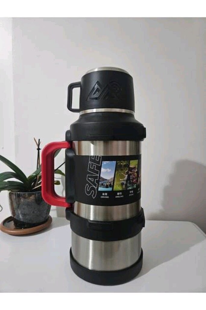 Safe Paslanmaz Çelik 3.2 Litre Termos 48 Saat Sıcak Soğuk Tutma Renk S - 3