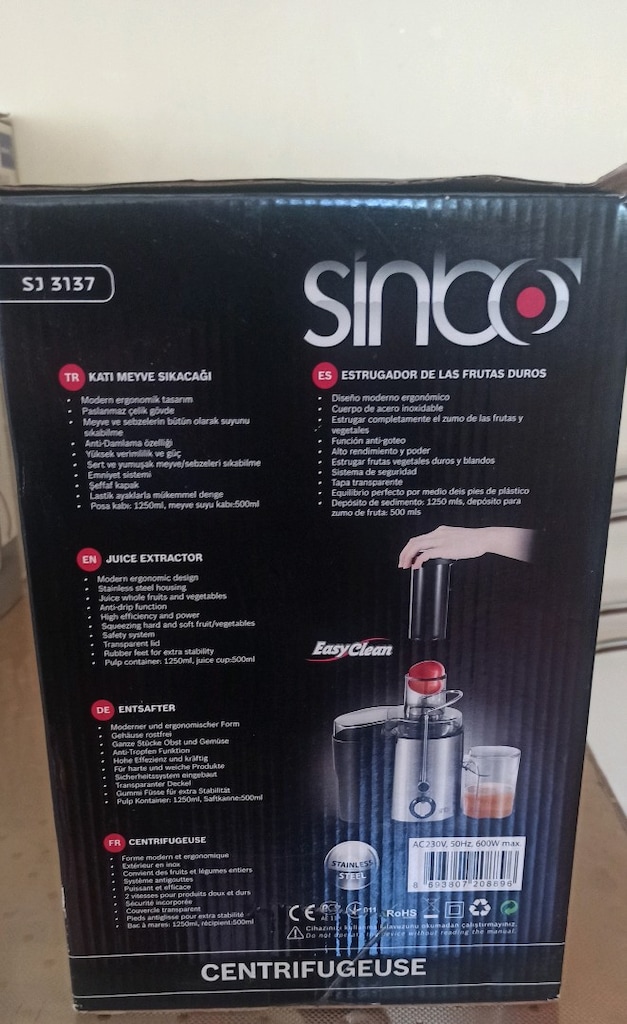 Sinbo Katı meyve sıkacağı - 5