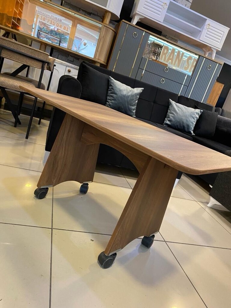 mdf tekerlekli orta sehpa - 2