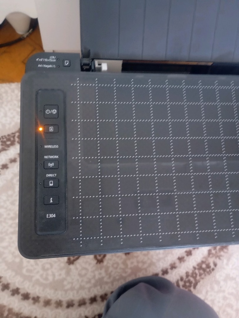 Canon Pixma E304 Kablosuz Yazıcı Tarayıcı çalışıyor durum bilinmiyor - 4