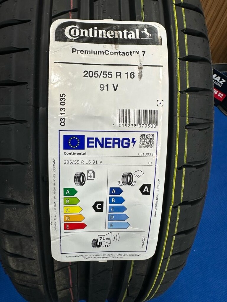 YAZLIK SIFIR 205 55 16 CONTİNENTAL ETİKETLİ - 6
