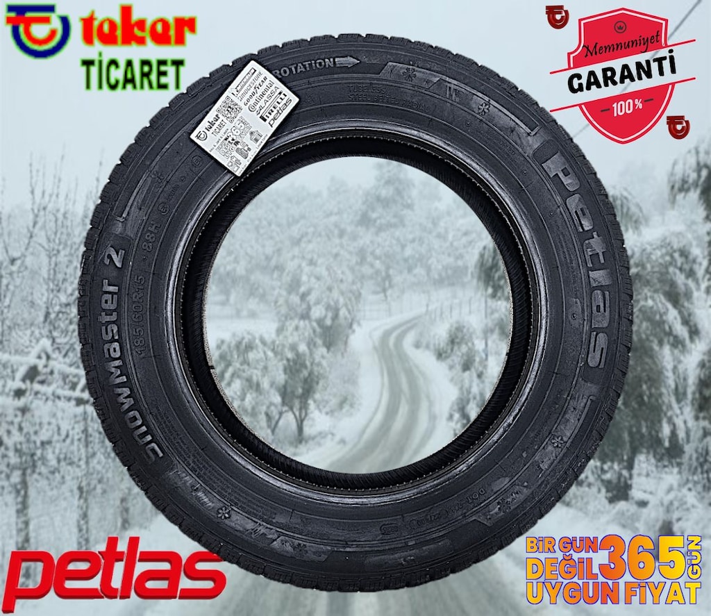 185 60 15 PETLAS SNOWMASTER2#kış & kar lastiği# Teker Ticaret 2026 - 2