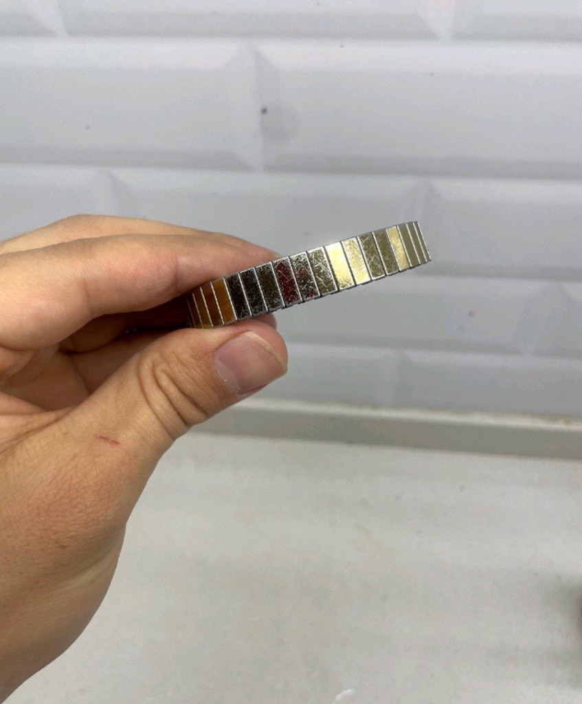 ROSE GOLD VIP ÇELİK KOLYE (KALIN ZİNCİR) + ÇİFT RENK BİLEKLİK SET - 4