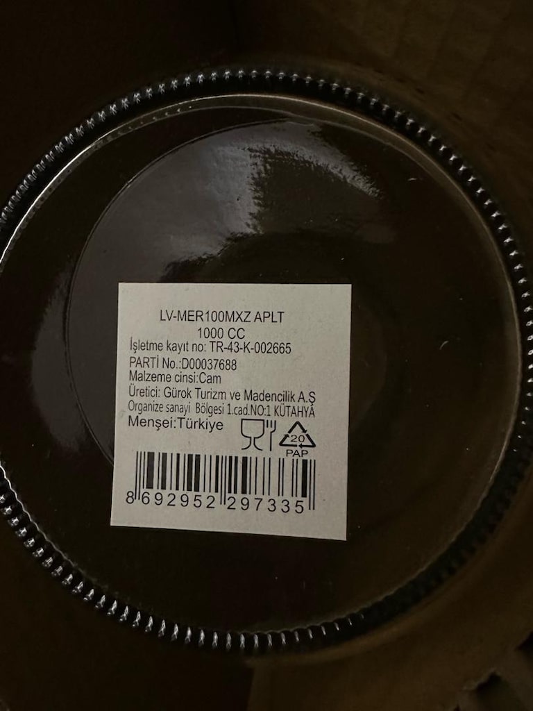 Kavanoz cam 1000 cc 24 adet 16 adet kapak toplam 550₺ - 5