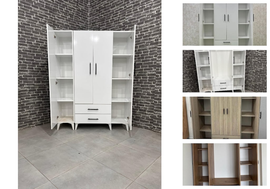 4 kapaklı elbise dolabı ftnuoenuei - 3