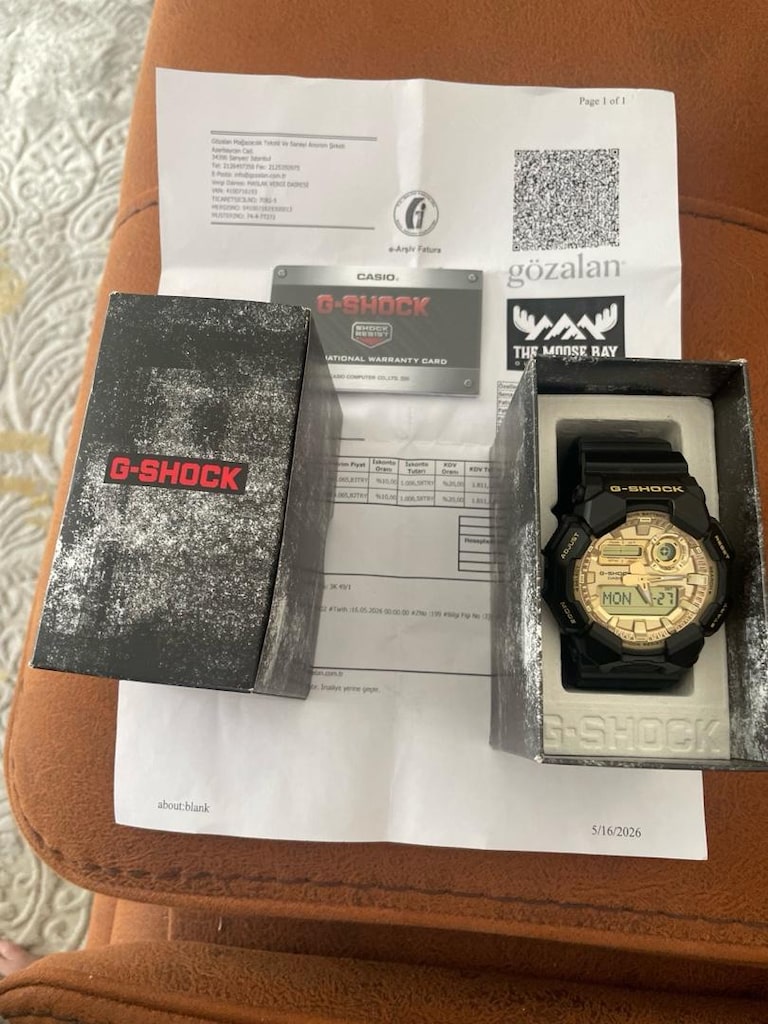 Casio G-Shock GA-010GGB1A9DR The Moose bay’dan alındı 22 ay garantili - 2