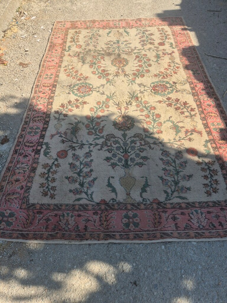 Dekorluk antika yün ısparta halı - 6