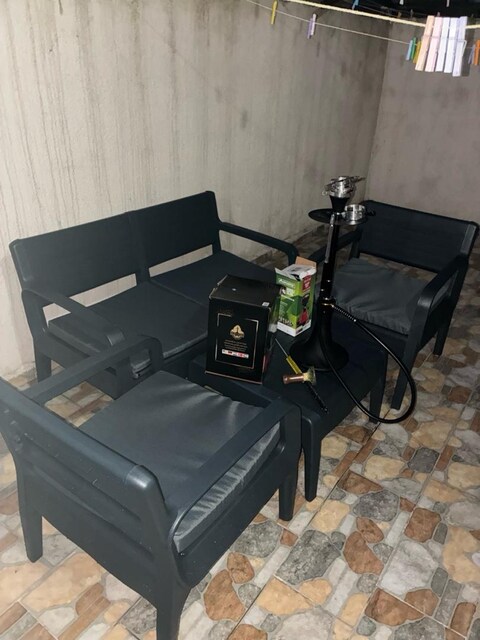 Bahçe/Balkon Oturma Takımı – 3’lü Set + Nargile