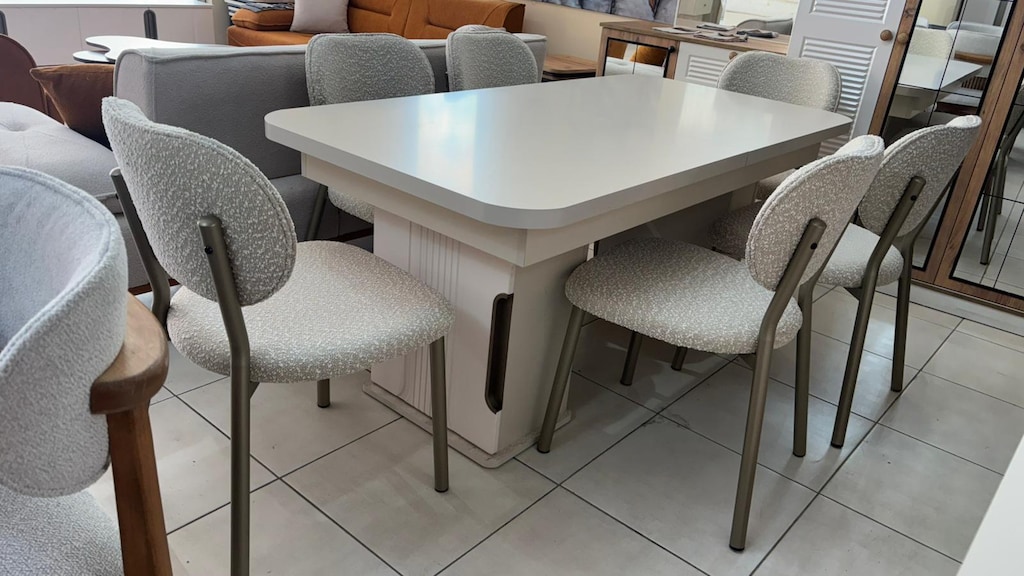 MODERN MASA-SANDALYE TAKIMI (6 KİŞİLİK) / ZAFER MODEL / ANTALYA - 5