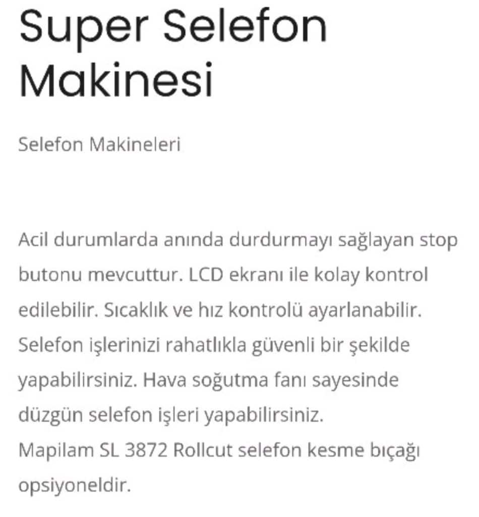 selefon MAPİLAM SL 380 süper pro laminasyon - 6