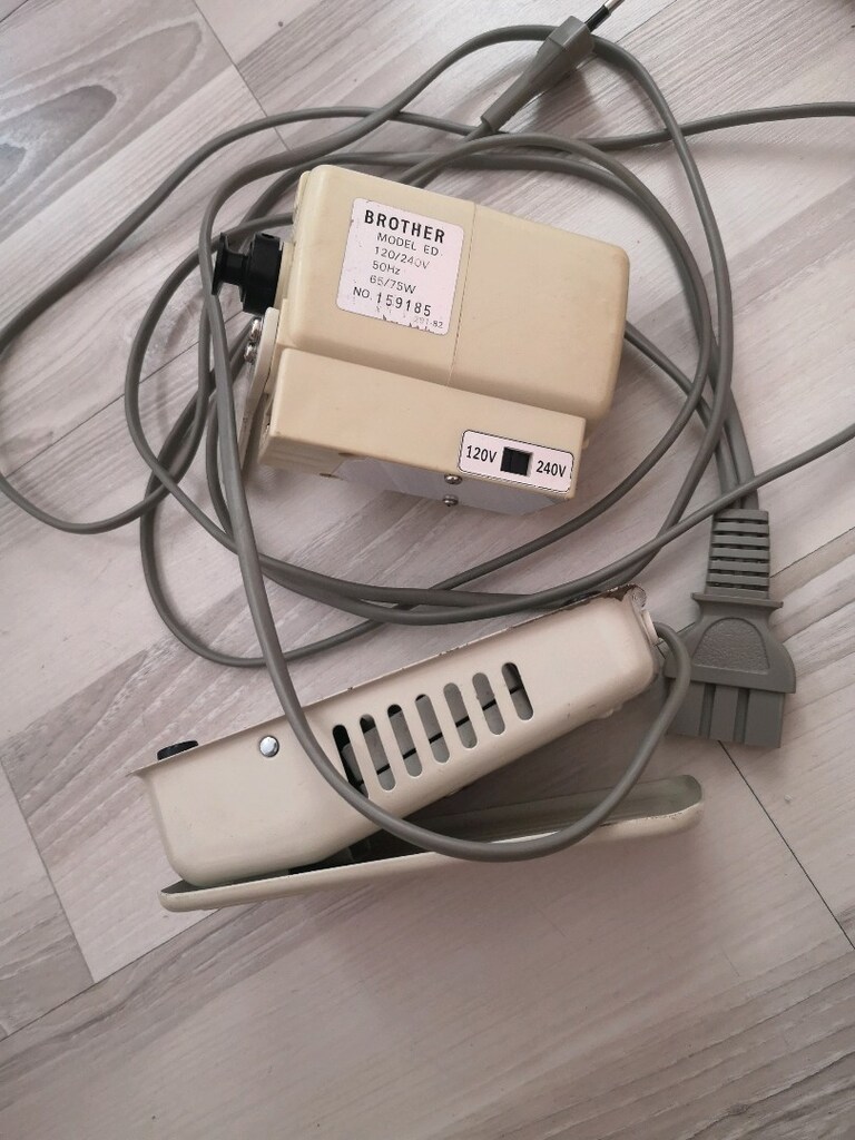 Brother marka orijinal Avrupa ev tipi dikiş makinesi motor ve pedalı. - 10