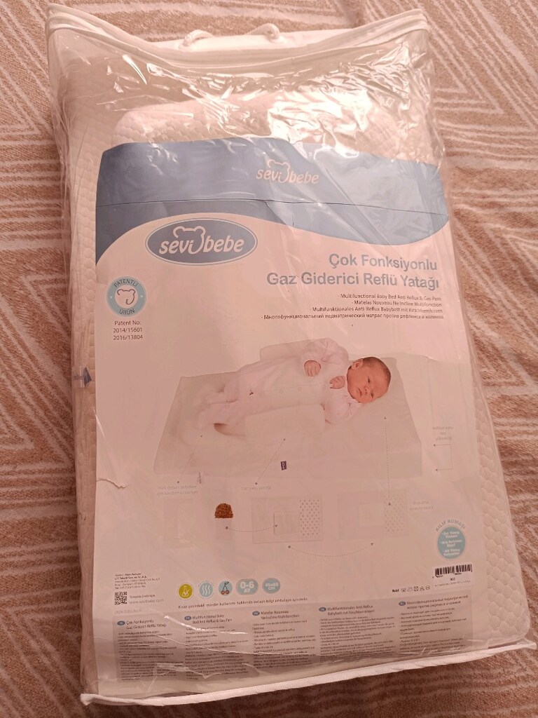 çok fonksiyonlu gaz giderici bebek reflü yatağı - 4