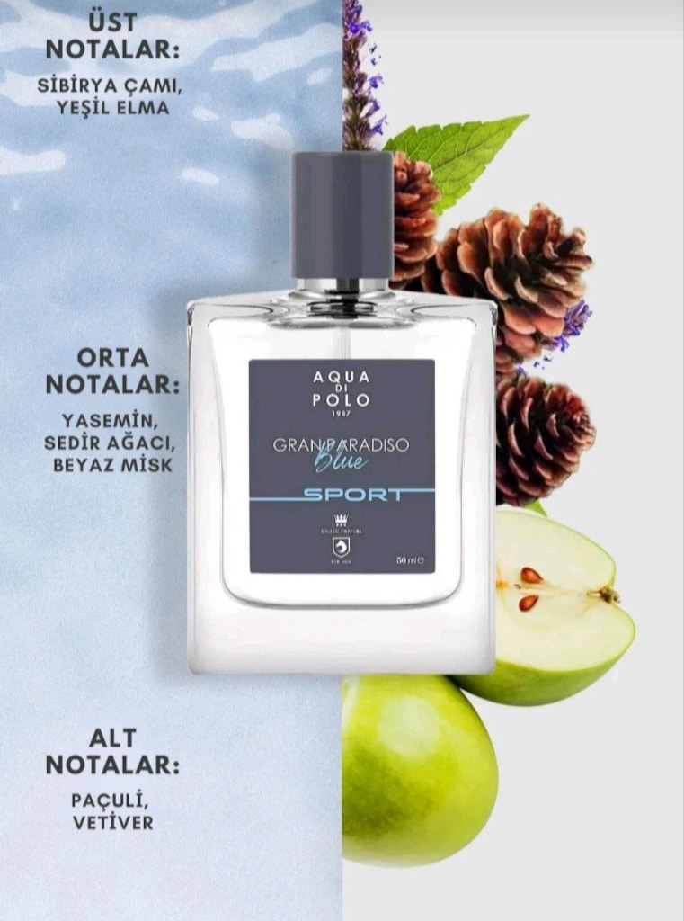 Aqua Di Polo Gran Paradiso Blue Sport erkek parfüm - 3