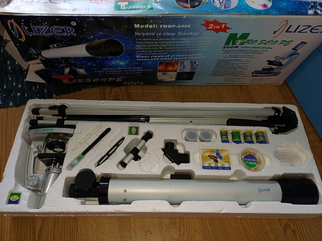 Lizer 2in1. mikroskop&teleskop model:TWMO-0406 - 2