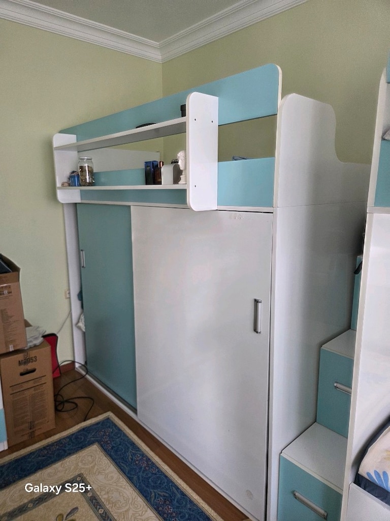 Beyaz Açık Mavi Özel Yapım Ranza - 2