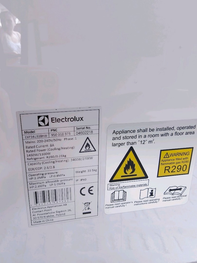 ELECTROLUX EXP34U338HW MOBİL KLİMA 12000 BTU ISITMA+SOĞUTMA - 2