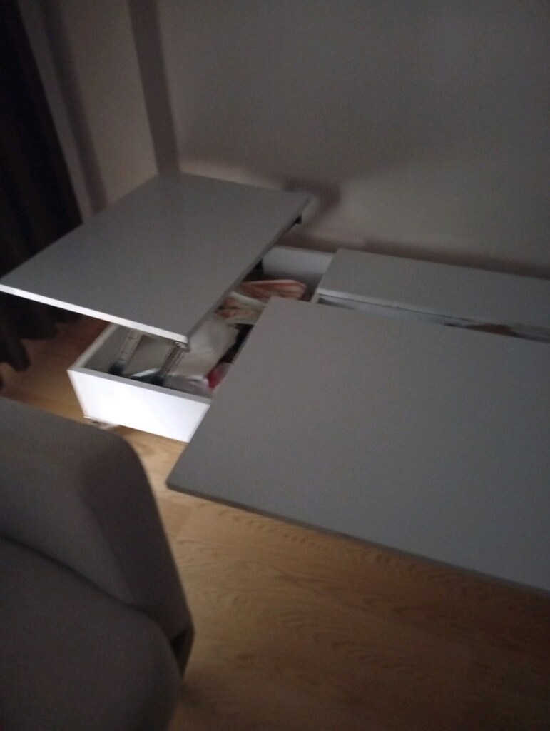 beyaz akıllı sehpa ayakları demir şık model... - 4