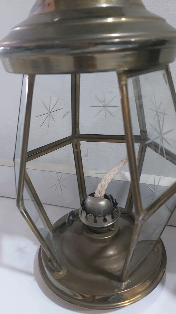 Antika 2 adet gaz lambası princ - 10