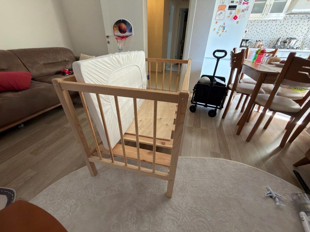 ahşap bebek beşiği - 4