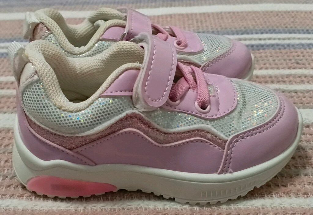 Pembe Simli Bebek Spor Ayakkabı - 3