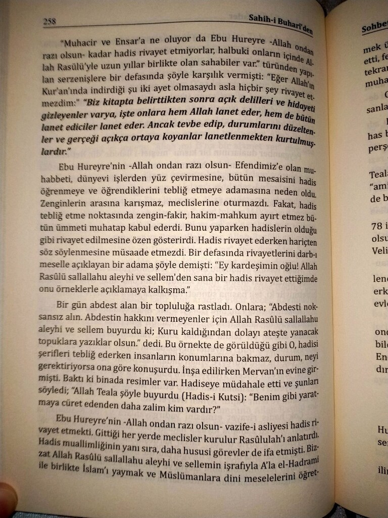 Dini kitap Sahihi Buhariden Sohbetler ve Nasihat ler. Hadisi şerifler - 11