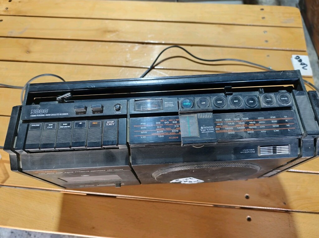 antika kaset çalar radyo Hitachi - 5
