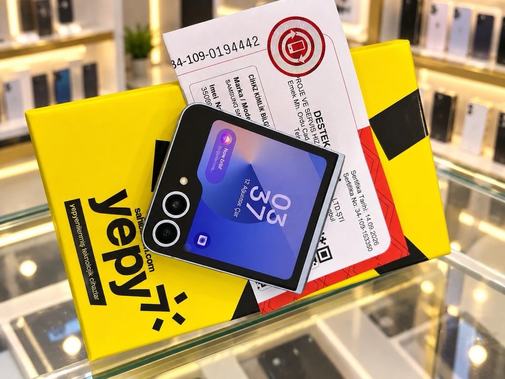 SAMSUNG Z FLİP 6 256 GB 11 AY GARANTİLİ KUTU FATURA ŞARJ İLE - 5