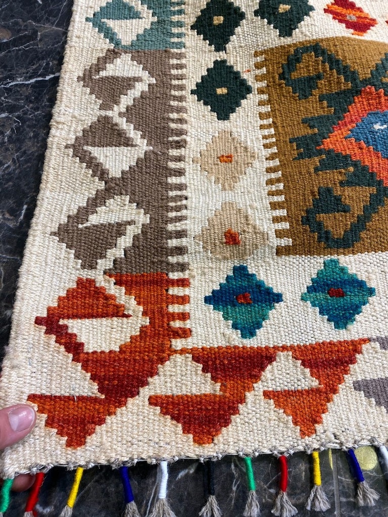 206x306 Afgan El dokuma kök boya kilim sıfır ürün - 4