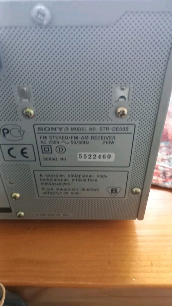 SONY STR-DE595 AMPLIFIER - 9