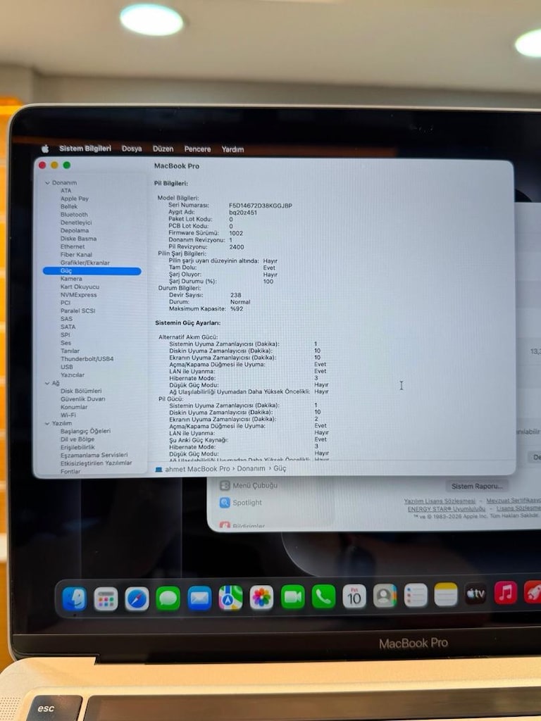 MacBook Pro M1 13'' 8/256 Gb TERTEMİZ/HATASIZ ASM STORE FARKIYLA - 2