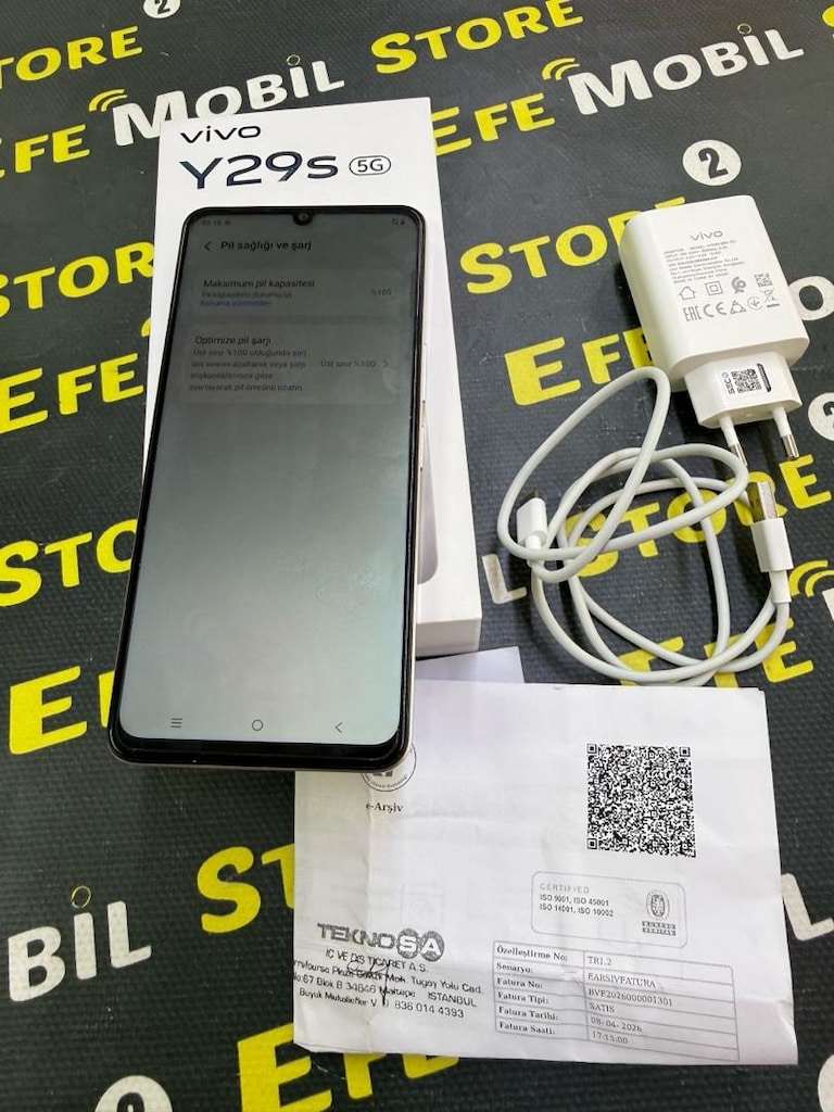 VİVO Y29S 5G 128 GB HAFIZA 6+6 GB RAM PİL 100 20 AY GARANTİLİDİR - 6