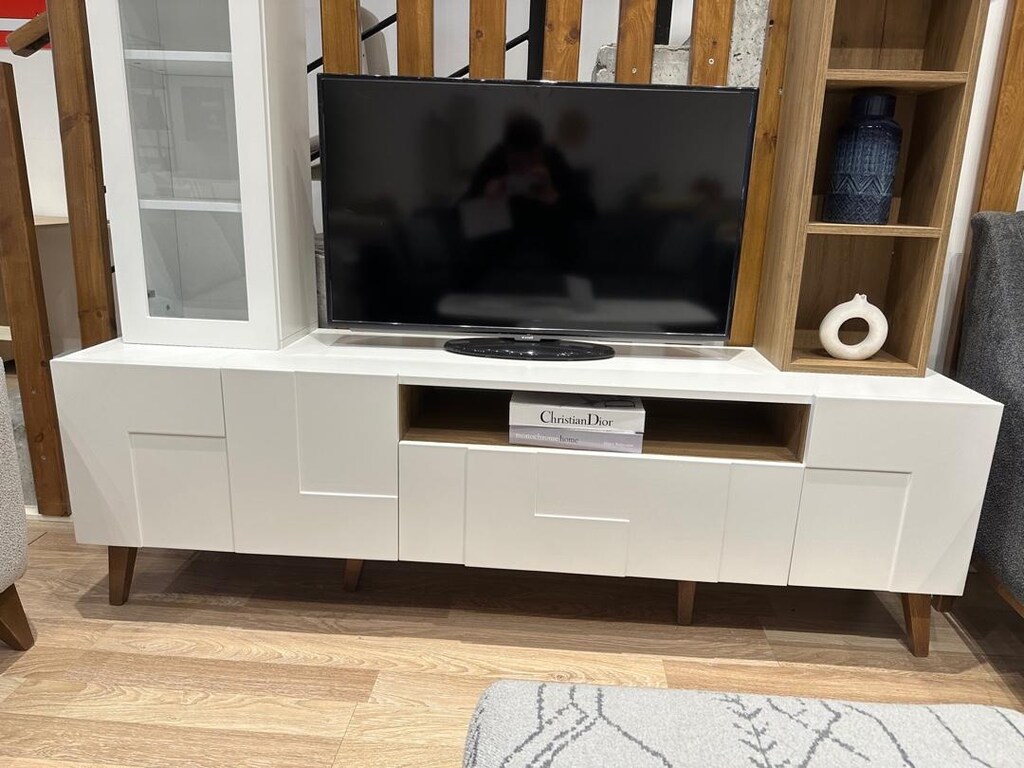 Sıfır.. Masif Mdf Ahşap 185 London Tv Ünitesi - 5